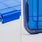 IRIS Element Resistant Clear Plastic Storage Boxes with Blue Lid